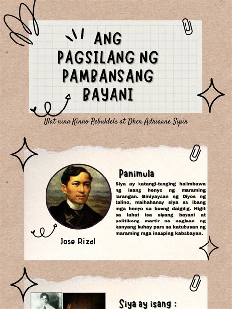 pinagpalang bagong bayani|Pagsilang ng Pambansang Bayani .